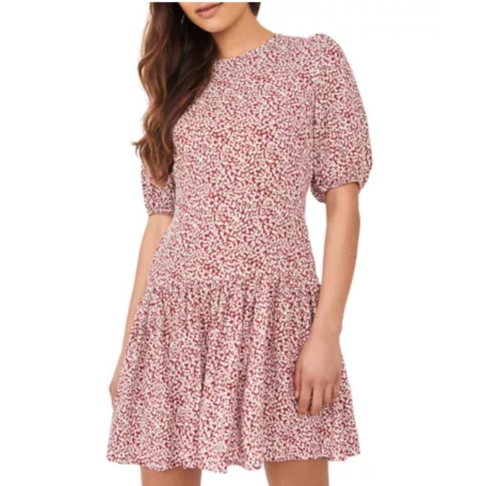 FP Free People Dancing in the Dark Dress Red Combo NWT M